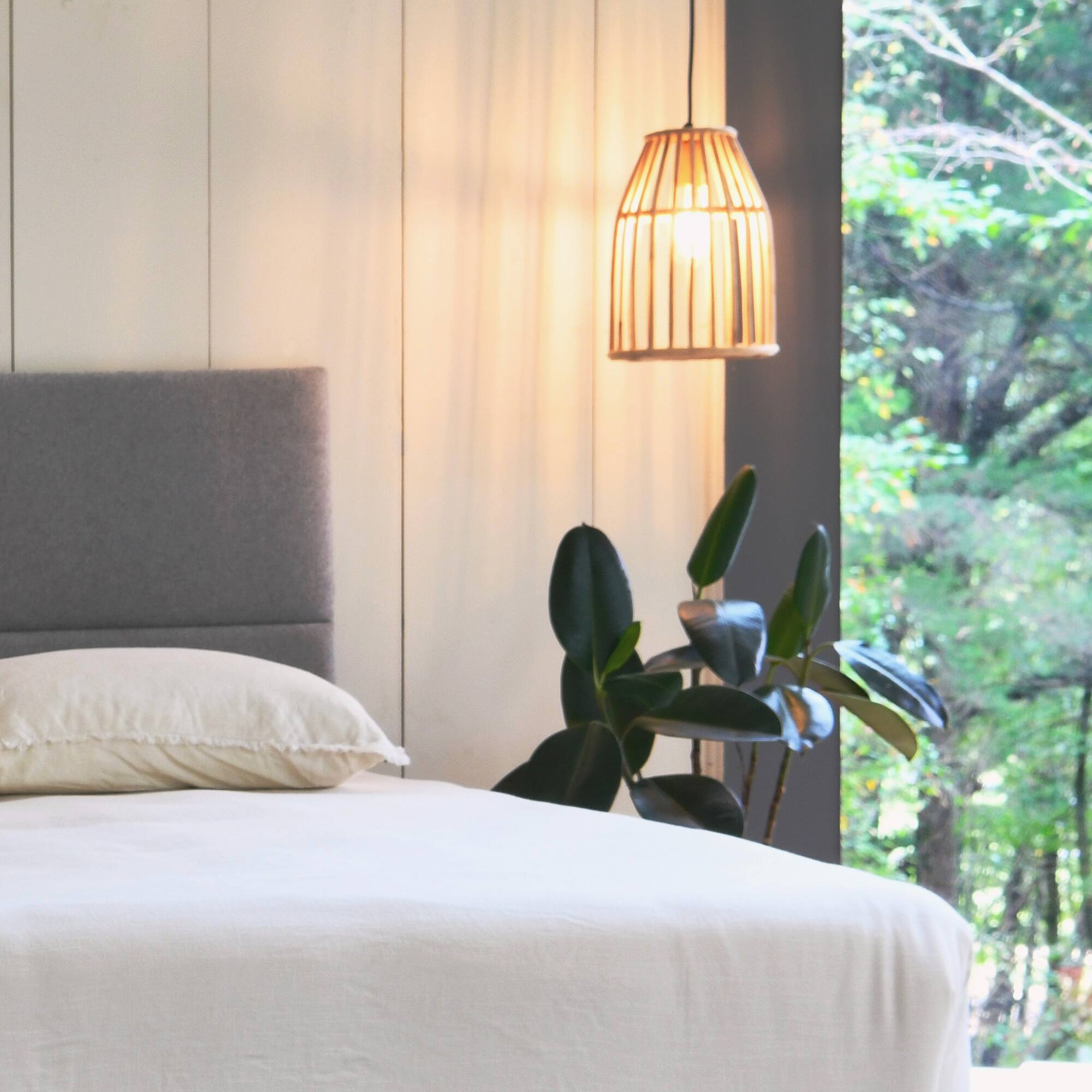 Hello Honey® Woven Bamboo Ceiling Light